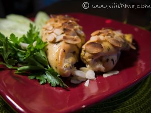 Homemade almond-crusted chicken breast