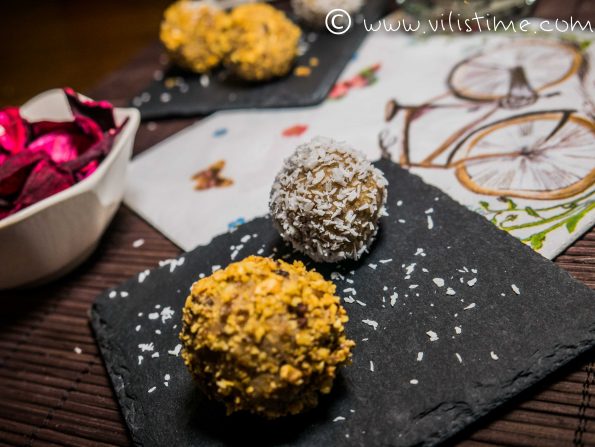 Сурови веган бонбони с мака, кашу и кокос