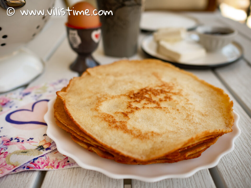 Кето палачинки без млечни продукти
